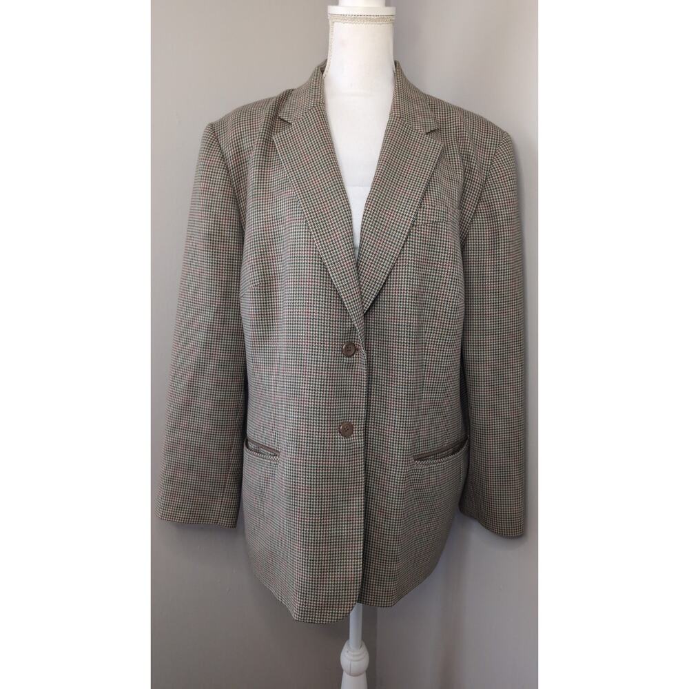 Vintage Pendleton Wool Blazer Womens 20W Heritage Plaid Academia